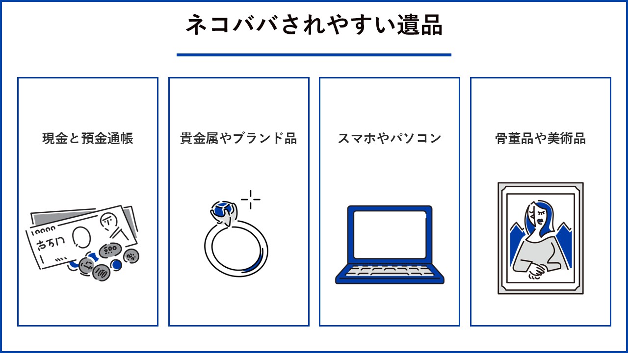 ネコババされやすい遺品